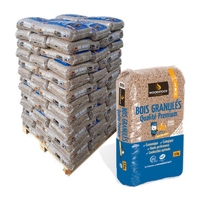 Pellets WOODSTOCK – Palette 66 sacs de 15kg (990kg)